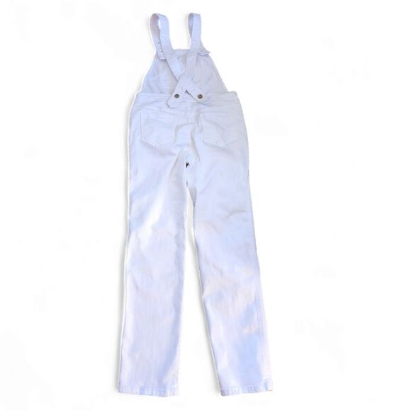 Anthropologie Pilcro and the Letterpress White Distressed Overalls US 25 - Picture 5 of 9